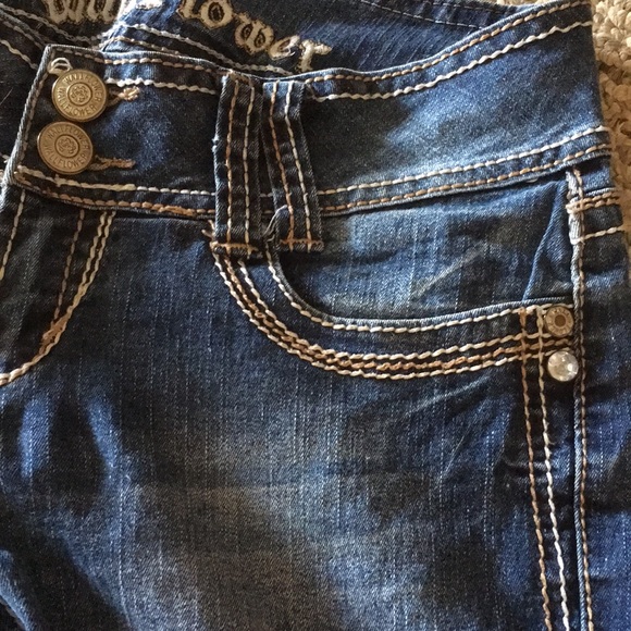 Wallflower dark wash bootcut jeans size 3 - Picture 2 of 3